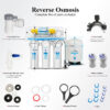 Geekpure 6-Stage Reverse Osmosis Water Filter System with Various Mineral Filter-75GPD - Image 6